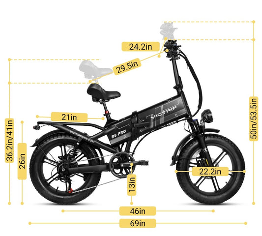 VICTRIP R5 Pro Folding City Electric Bike